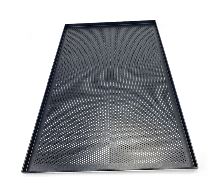 Custom 400*720mm Large Heavy Duty Aluminium Metal Perforated Non Stick Bread Cookies Cake Baking Sheet Oven Pan