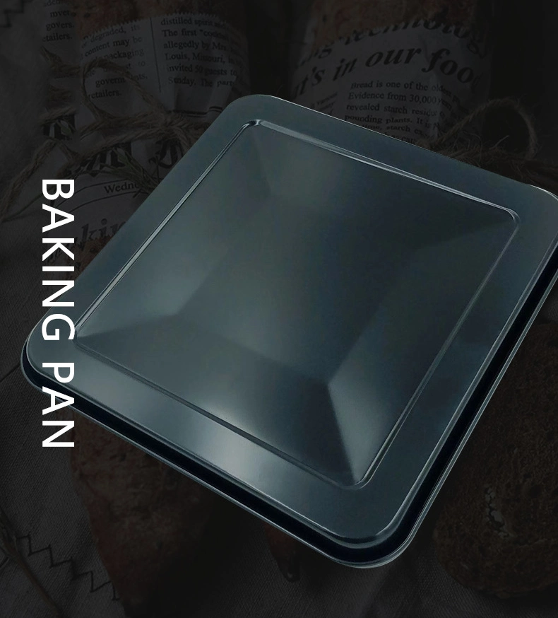 328X328mm Carbon Steel Non Stick Bread Cake Cookie Biscuit Baking Tray Square Bakery Oven Tray